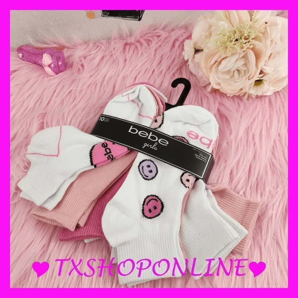 💗🧦{Bebe} girls 10 pack socks🧦💗 NWT